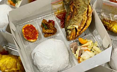 Nasi Box Bawal Goreng
